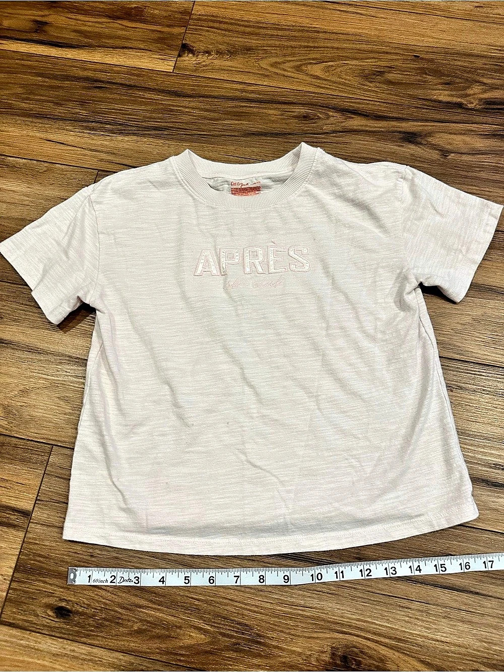 Cat & Jack Girls Size 10/12 Après Short Sleeve Tee